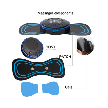Smart Mini Neck Massager Stick – 8-Mode Portable Relief