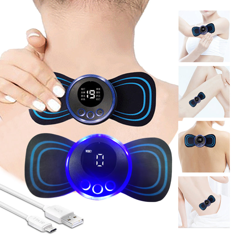 Smart Mini Neck Massager Stick – 8-Mode Portable Relief